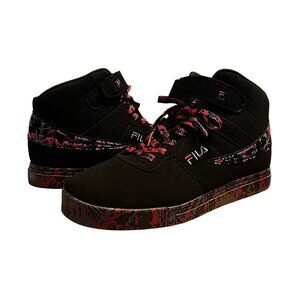 Fila Woman's Size 7 High Top Strap Athletic Sneakers Shoes W/Spatter Design